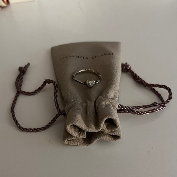 David Yurman Cable Collectibles Heart Stack Ring - Picture 3 of 6